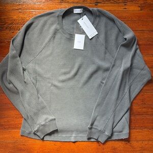 NWT Gray John Elliott Folsom Thermal Long Sleeve Crew Men’s L Large